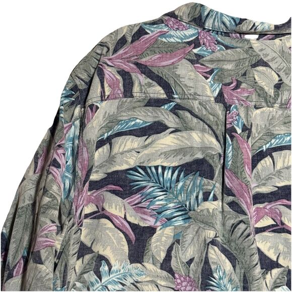 Tommy Bahama Men's Coastline Cord Lush Vines Leaf Print Corduroy Button Down XXL - Picture 10 of 16